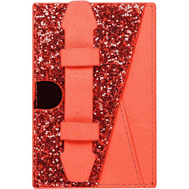 Card Wallet w/ Finger Holder, Red