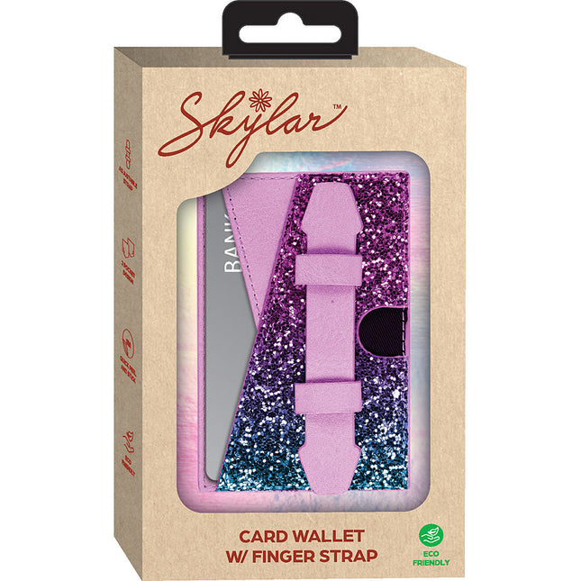 Card Wallet w/ Finger Holder, Violet