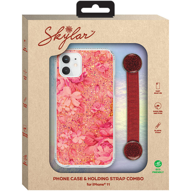 Phone Case and Holding Strap Combo, Red