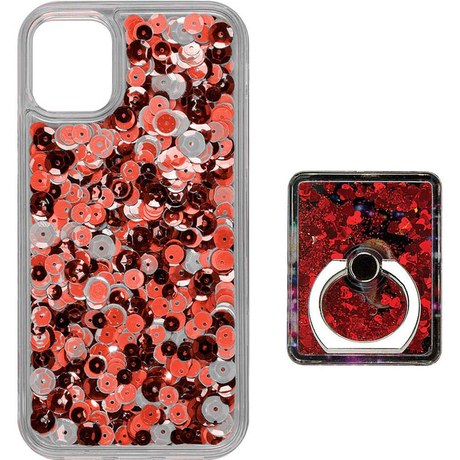 Phone Case and Ring Holder Combo, Red