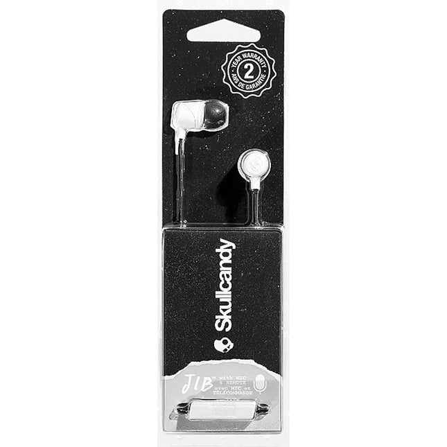 Jib Wired In-Ear Headphones w/Mic, White