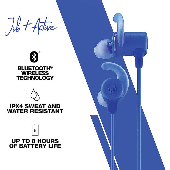 Jib+ Active Wireless In-Ear Headphones, Blue