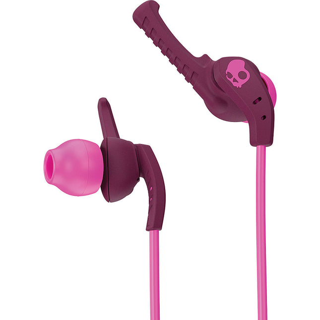 XTplyo In-Ear Sport Earbuds with Mic, Plum/Pink