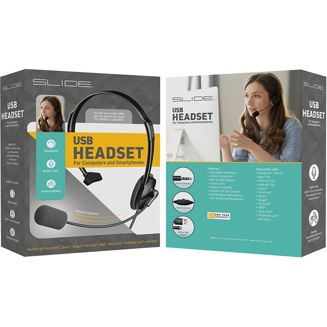 USB Headset for Computers and Smartphones