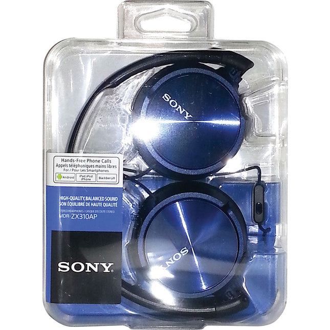 ZX Series Headphones with Mic & Remote, Blue