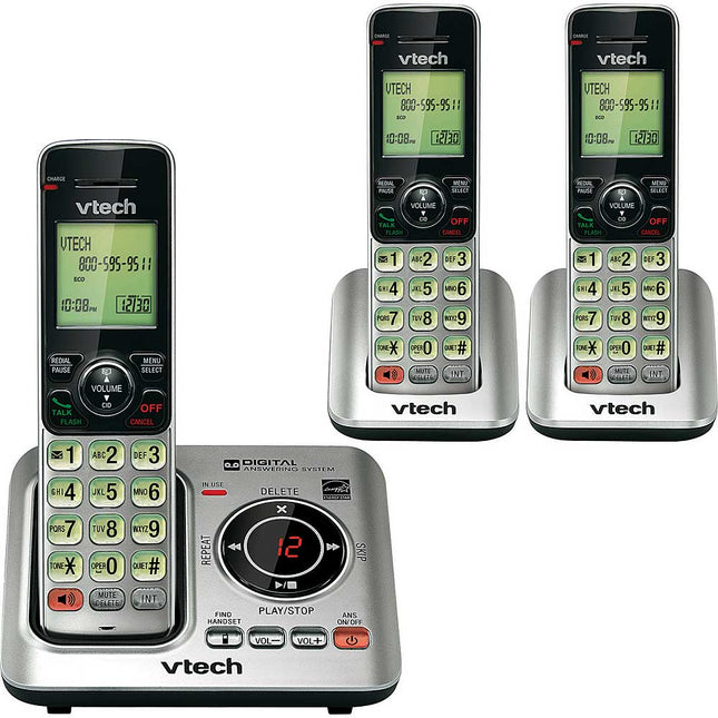 DECT 6.0 Cordless Answering System, 3 Handsets