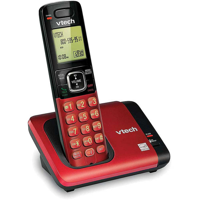 DECT 6.0 Expandable Cordless Phone with Caller ID/Call Waiting, Red