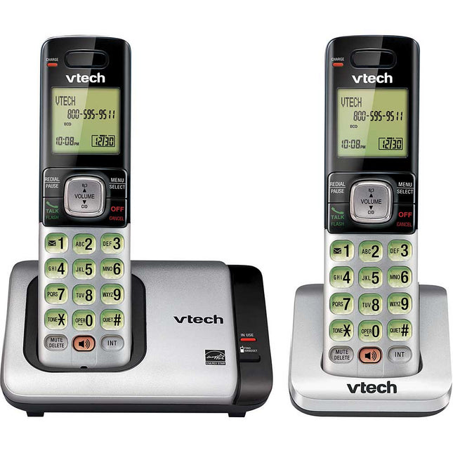 Cordless Phone System, 2 Handsets