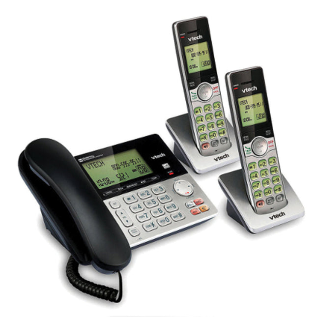 Corded/Cordless Answering System, 3 Handsets