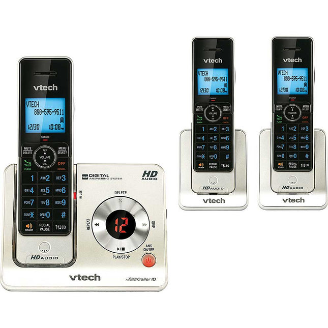 DECT 6.0 Digital Answering System, 3 Handsets