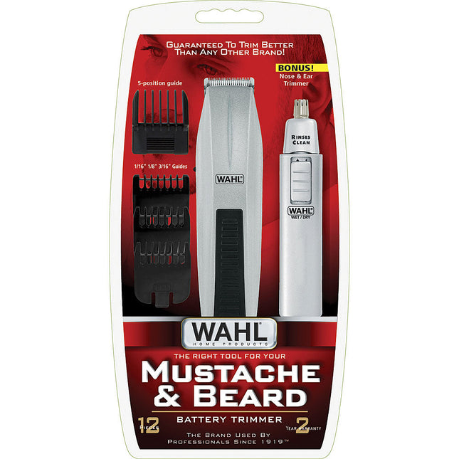 Mustache/Beard Trimmer with Bonus Ear/Nose Trimmer